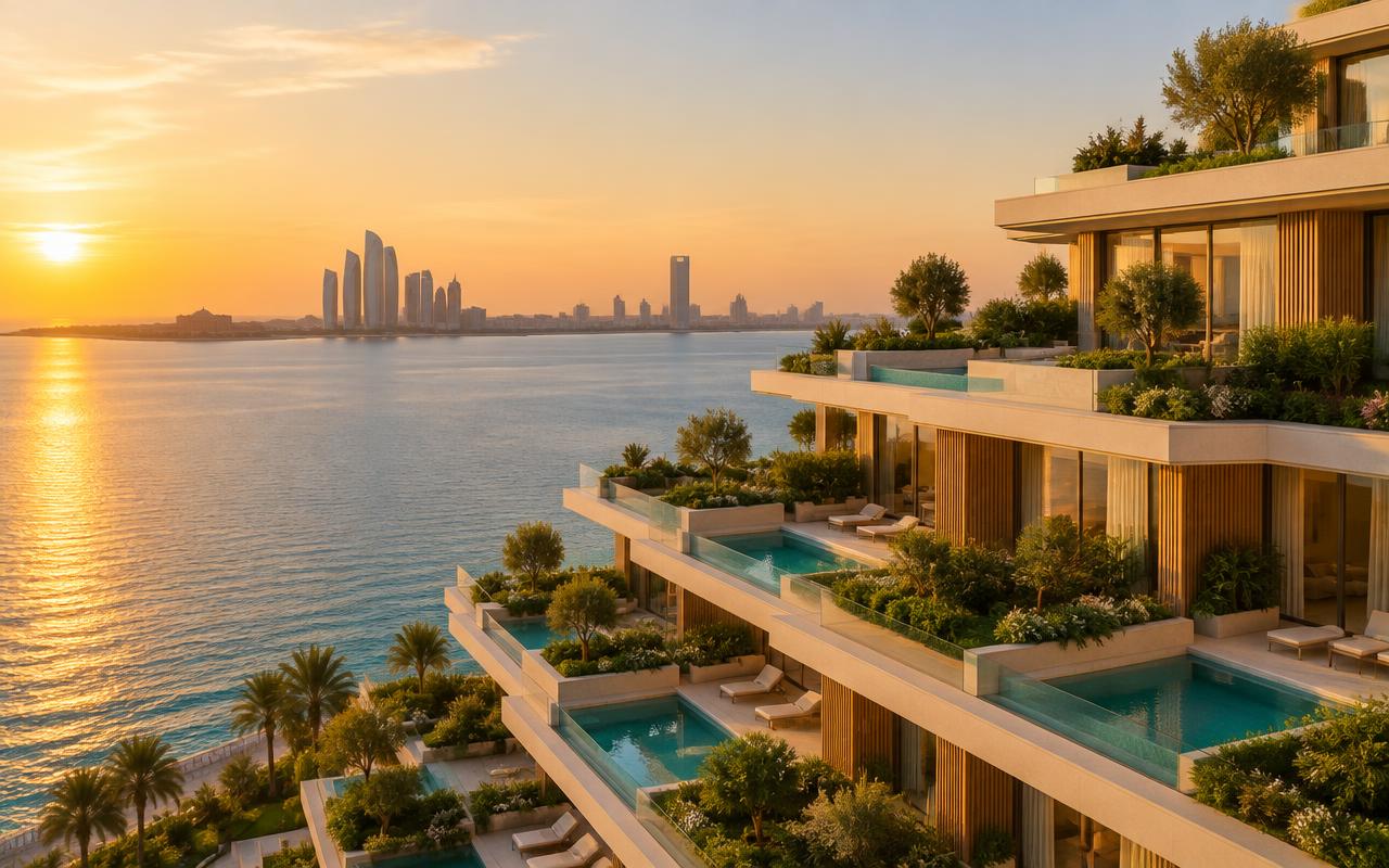 Fahid Beach Terraces by Aldar Properties in Fahid Island, Abu Dhabi